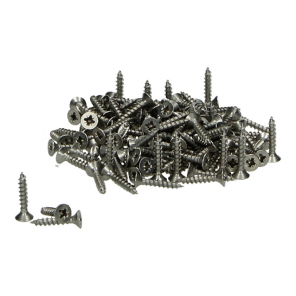 Schroeven voor alu prof. RVS 3x16 - 250 st.