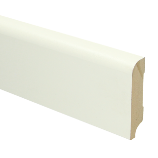 MDF Koloniale plint 76x18 wit voorgelakt RAL 9010