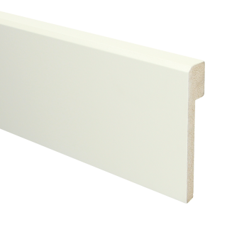 MDF Renovatieplint klassiek 120x22 voorgelakt RAL 9010