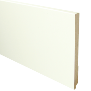 MDF Moderne plint 220x18 wit voorgelakt RAL 9010