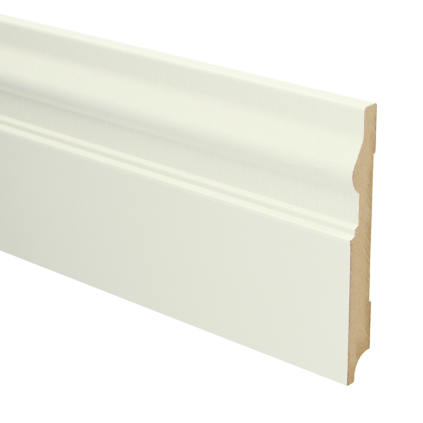 MDF Renaissance plint 150x18 wit voorgelakt RAL 9010