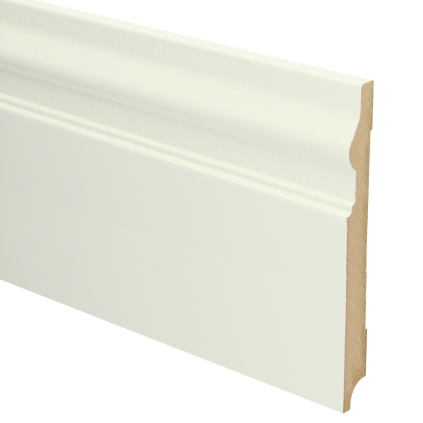 MDF Renaissance plint 190x18 wit voorgelakt RAL 9010
