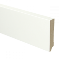 MDF plint recht 90x18 wit gefolied