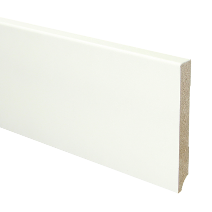 Budgetline MDF plint 120x15 V313 wit gegrond recht