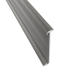 Aluminium gebogen plint 60x15 RVS (ook tbv PVC)