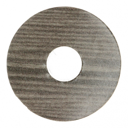 Zelfkl. rozet (17 mm) titanium eik (10 st.)