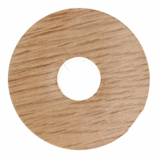 Zelfkl. rozet (17 mm) eiken naturel (10 st.)