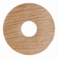 Zelfkl. rozet (17 mm) eiken naturel (10 st.)