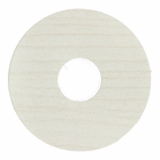 Zelfkl. rozet (17 mm) elzen wit (10 st.)