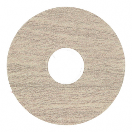 Zelfkl. rozet (17 mm) teak grijs geborsteld (10 st.)