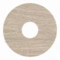 Zelfkl. rozet (17 mm) teak grijs geborsteld (10 st.)