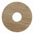 Zelfkl. rozet (17 mm) wit noten (10 st.)