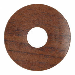 Zelfkl. rozet (17 mm) newport mahonie (10 st.)