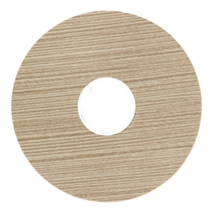 Zelfkl. rozet (17 mm) landhuis grenen (10 st.)