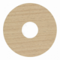 Zelfkl. rozet (17 mm) new england oak (10 st.)