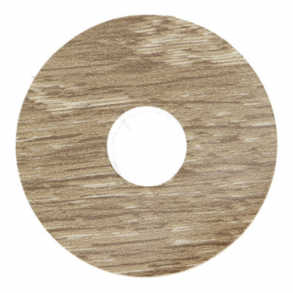 Zelfkl. rozet (17 mm) eik geschraapt grijs (10 st.)