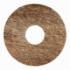 Zelfkl. rozet (17 mm) eiken geb. bruin (10 st.)