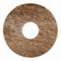 Zelfkl. rozet (17 mm) eiken geb. bruin (10 st.)