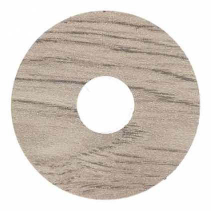 Zelfkl. rozet (17 mm) eiken wit gerookt mat (10 st.)