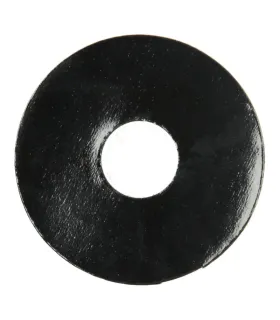 Zelfkl. rozet (17 mm) zwart hoogglans (10 st.)