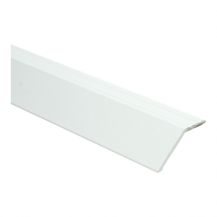 Overgangsprof. zelfkl. 22 mm alu wit