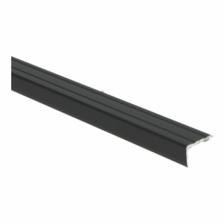 Hoeklijnprofiel zelfkl. 17 mm zwart 1 m¹