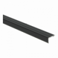 Hoeklijnprofiel zelfkl. 17 mm zwart 1 m¹