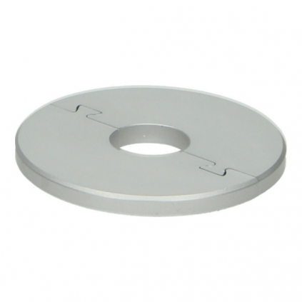 Rozet Ø 16 mm alu zilver glanzend