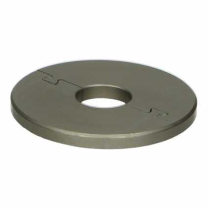 Rozet Ø 16 mm alu RVS mat