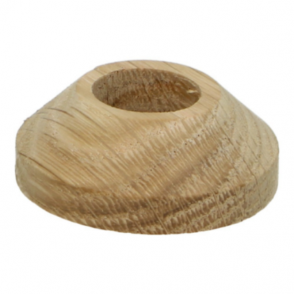 Rozet Ø 22 mm eiken wit geolied