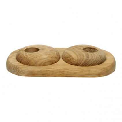 Duo-rozet variabel Ø 16 mm eiken nat. geolied