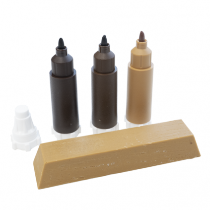 Kleurstiftenset "donkerbruine/zwarte" kleuren