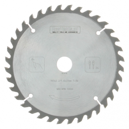Cirkelzaagblad 160x2,2x20 36T (TS-55) [hout]