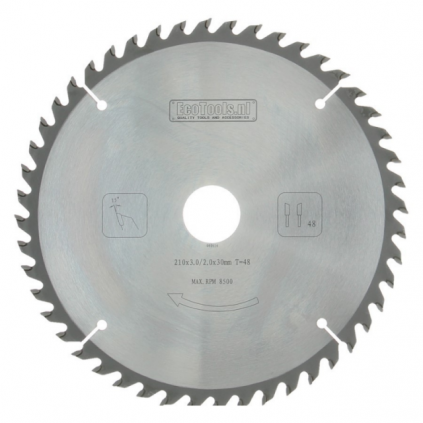 Cirkelzaagblad 210x3,0x30 48T (TS-75) [hout]