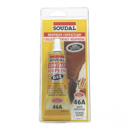 Soudal Contactlijm tix-Gel 50 gr voor pennetjesrug
