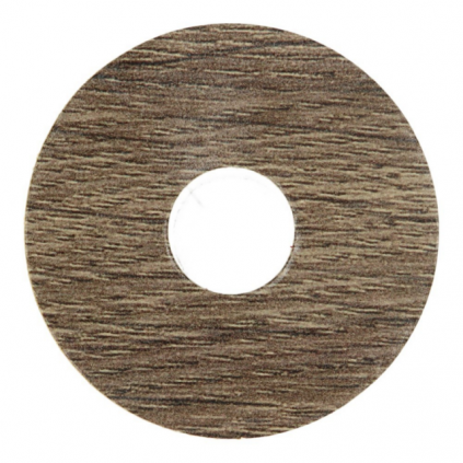 Zelfkl. rozet (17 mm) klassieke eik bruin (10 st.)