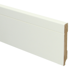 MDF Tijdloze plint 90x12 wit voorgelakt RAL 9010