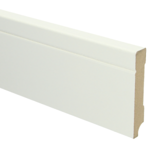 MDF Tijdloze plint 90x15 wit voorgelakt RAL 9010
