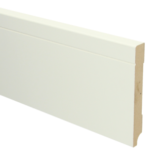 MDF Tijdloze plint 120x15 wit voorgelakt RAL 9010