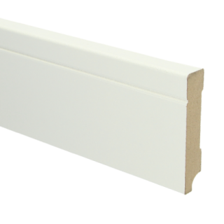 MDF Tijdloze plint 90x18 wit voorgelakt RAL 9010