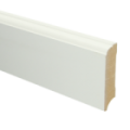 MDF Eigentijdse plint 70x18 wit voorgelakt RAL 9010