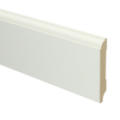 MDF Eigentijdse plint 90x18 wit voorgelakt RAL 9010