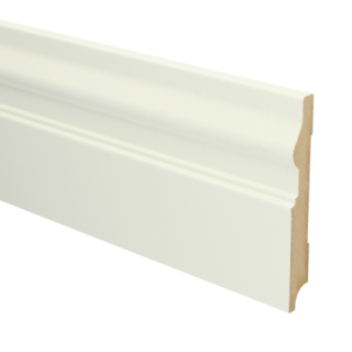 MDF Renaissance plint 120x15 wit voorgelakt RAL 9010