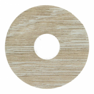 Zelfkl. rozet (17 mm) Scarlet Oak beige (10 st.)