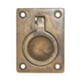 Luikring rond brons antiek 43 x 57 mm