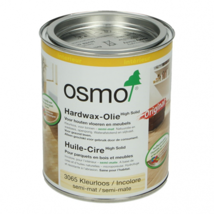 OSMO Hardwax Olie 3065 Kleurloos semi mat 0,75L