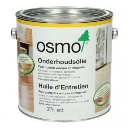 OSMO Onderhoudsolie Kleurloos mat 3079 2,5 L | Tukvloeren.nl