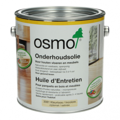 OSMO Onderhoudsolie Kleurloos zijdemat 3081 2,5 L | Tukvloeren.nl