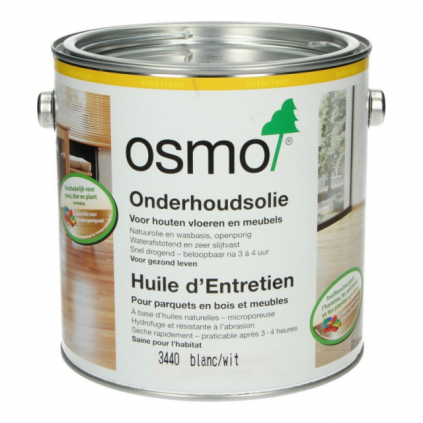 OSMO Onderhoudsolie Wit transparant 3440 2,5 L | Tukvloeren.nl
