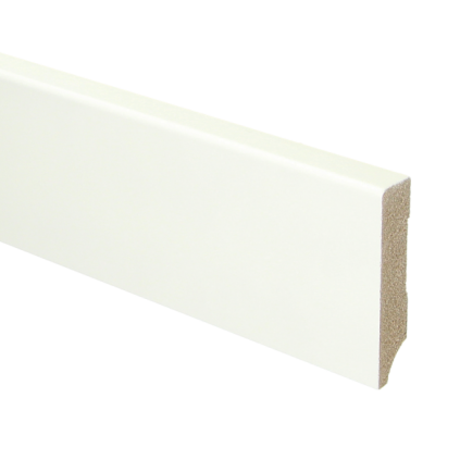 Budgetline MDF plint 70x15 V313 wit gegrond recht